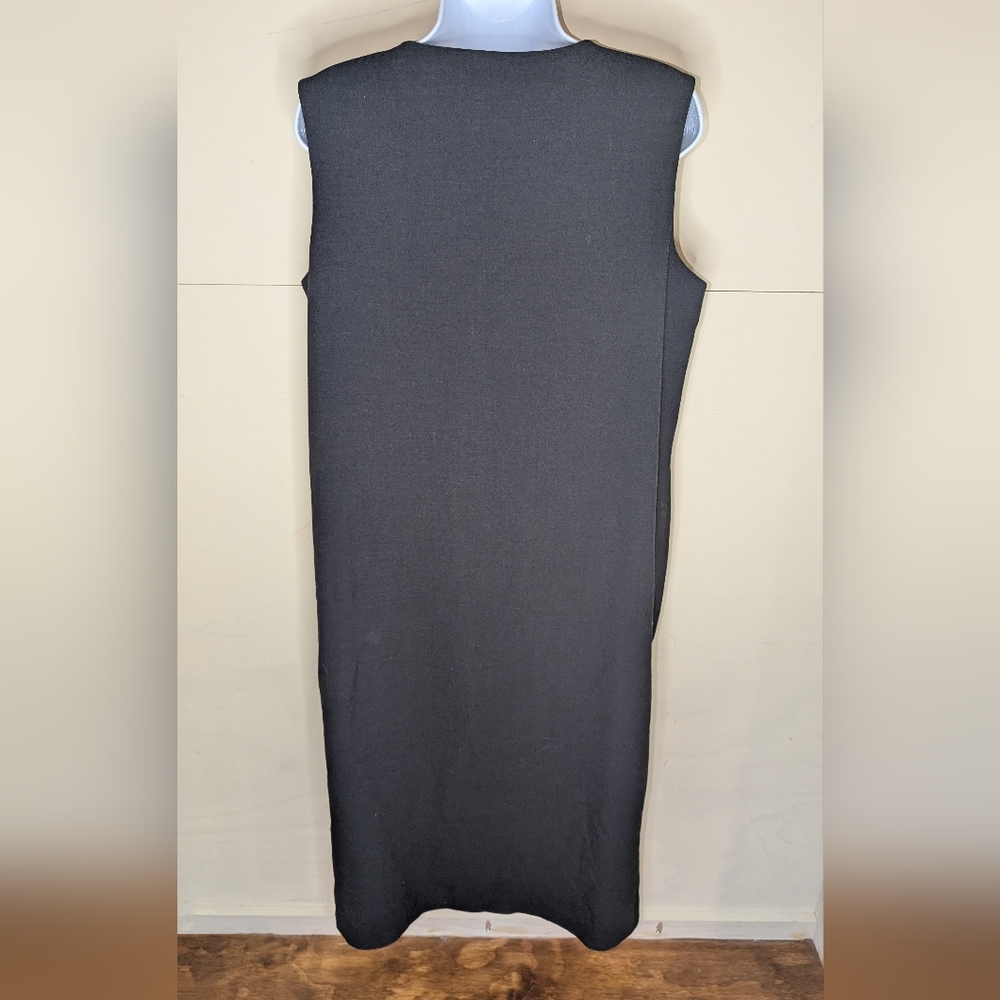 Orvis Charcoal Gray Sleeveless Button-Down Dress - Picture 3 of 8